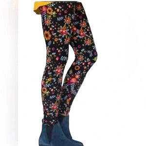 Agnes & Dora Leggings Wildwood Floral Black High Quality Buttery Legging Size XS